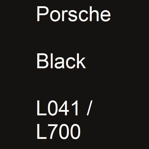 Porsche, Black, L041 / L700.
